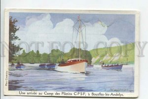 439333 FRANCE HAFFNER arrival pilot camp Bouafles-les-Andelys advertising lines