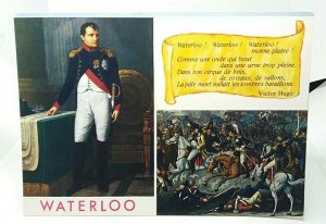 Set of Four Napoleon Bonaparte  Battle of Waterloo Belgium Vintage Postcards