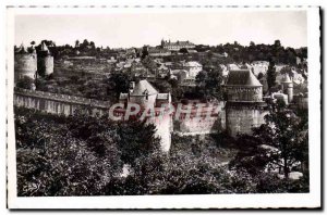 Modern Postcard Fougeres Chateau Remparts and Tours