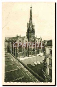 Postcard Old Lille St Maurice Church