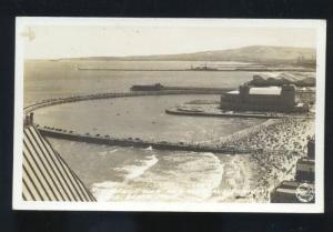 RPPC LONG BEACH CALIFORNIA RAINBOW PIER AUDITORIUM REAL PHOTO POSTCARD