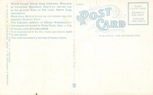 Vintage Postcard Storm King Highway Hudson River Highest Elevation New York NY