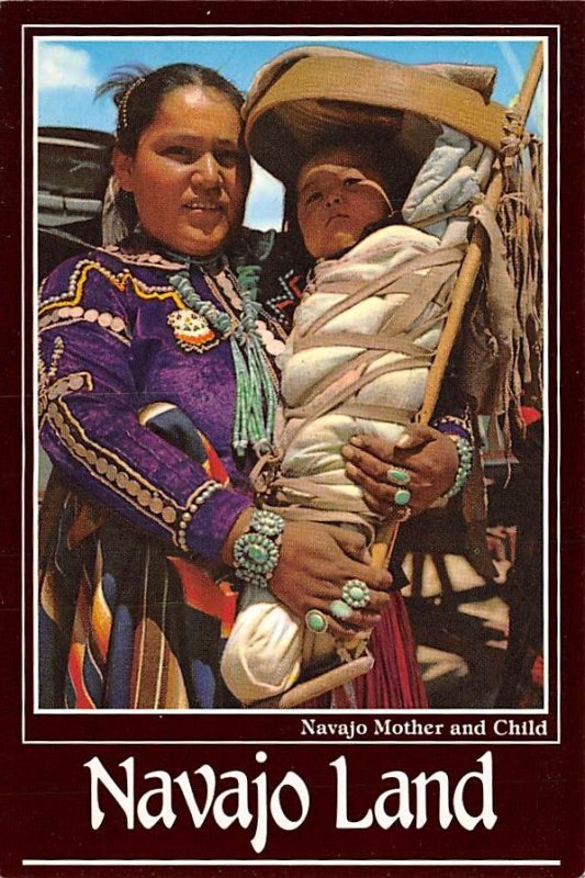 Navajo Mother And Child Unused 