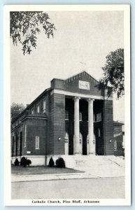 PINE BLUFF, Arkansas AR ~ CATHOLIC CHURCH Jefferson County c1940s  Postcard