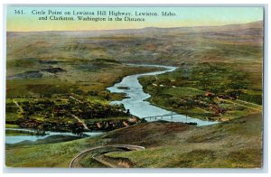 c1950's Circle Point on Lewiston Hill Highway Lewiston Idaho ID Postcard