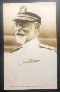 Mint RPPC Usa Postcard US Navy Admiral EW Eberle Chief Of Pacific Fleet