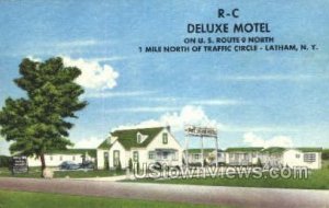 Deluxe Motel - Latham, New York NY Postcard
