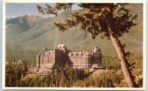 M-37432 Banff Springs Hotel  and Sulphur Mountain Banff National Park Alberta...