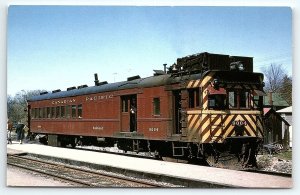 VINTAGE CANADIAN PACIFIC GAS-ELECTRIC NO 9004 RAILWAY TRAIN CHROME POSTCARD P466