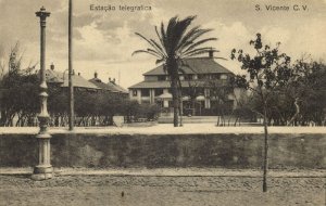 cape verde, SÃO VICENTE, Estação Telegrafica, Telegraph Station (1910s) Postcard