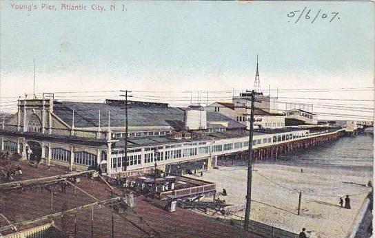 New Jersey Atlantic City Young's Pier 1907