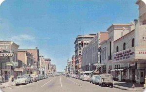 Main Street Cars Theater Boise Idaho 1950s postcard