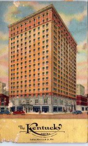 1930s The Kentucky Hotel Walnut & 5th Streets Louisville Kentucky Postcard