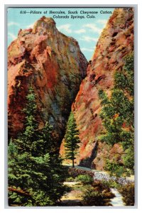 Postcard CO Pillars Of Hercules Colorado Springs Vintage Standard View Card