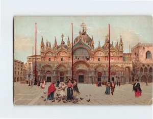 Postcard St. Marks Basilica Venice Italy