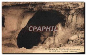 Old Postcard Fontaine De Vaucluse Interior of collapse in times of drought