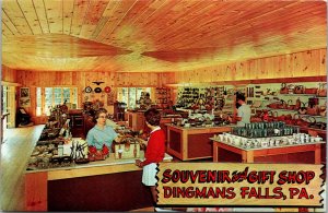 Interior, Dingmans Falls Gift Shop, Dingmans Ferry PA Vintage Postcard Y53