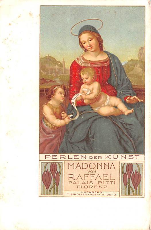 Perlen Der Kunst, Madonna von Raffael Palais Pitti Florenz Unused very light ...