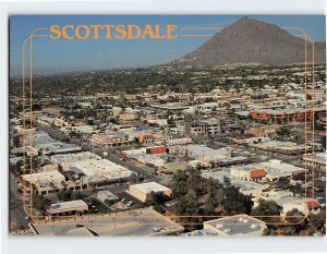 Postcard Scottsdale looking at Camelback, Scottsdale, Arizona