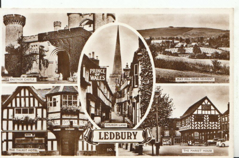 Herefordshire Postcard - Views of Ledbury - Real Photograph - Ref 18725A