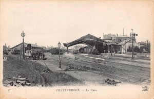 France Chateauroux Gare Train Station Railway vintage postcard C323