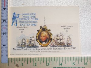 Postcard Lord Nelson/HMS Victory 24p Stamp 