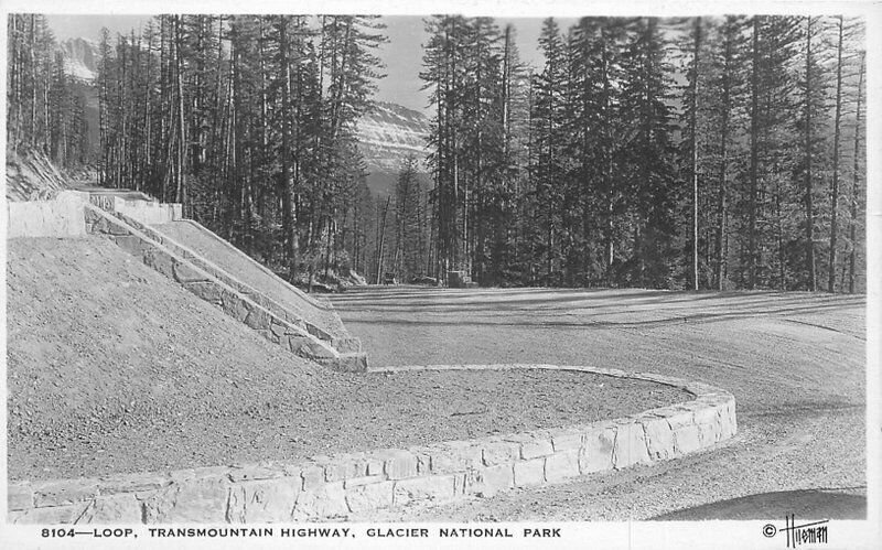 Montana Hileman 1930s Glacier Loop Transmountain Hwy RPPC Photo Postcard 21-8615