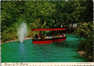 Six Flag's Mississippi Riverboat Postcard PC538