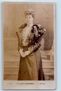 England Postcard Her Majesty Queen Alexandra 1906 Posted Antique RPPC Photo