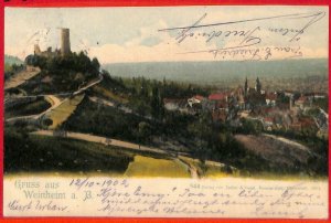 aa7209 - postcards VINTAGE POSTCARD: Germany GERMANY - WEINHEIM greeting-