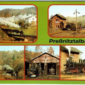 c1970s Wolkenstein, Germany Narrow Gauge Railway Steam Engine Chrome 4x6 PC M22