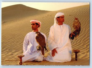 United Arab Emirates Postcard Falconry is Integral Part of Desert Life c1960's