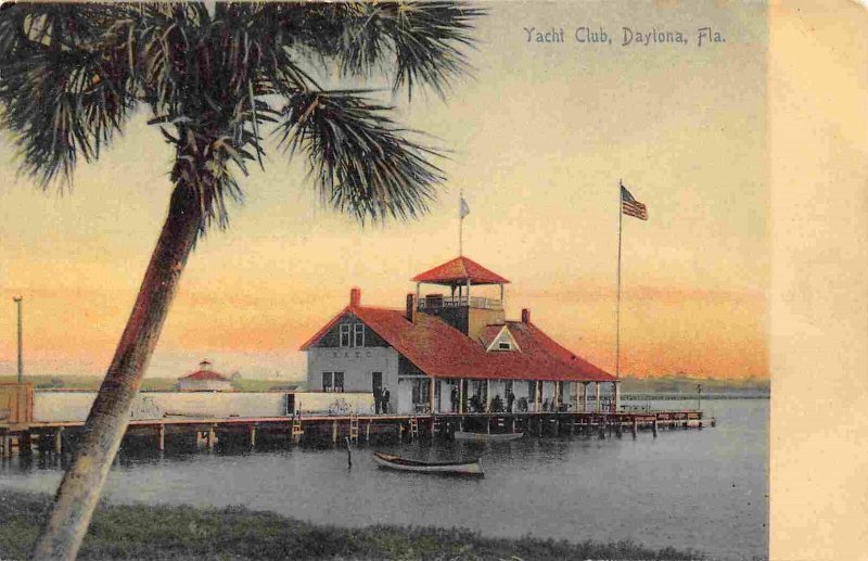 Yacht Club Daytona Florida 1905c Rotograph postcard
