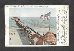 1907 Postcard Ocean Pier Old Orchard ME!