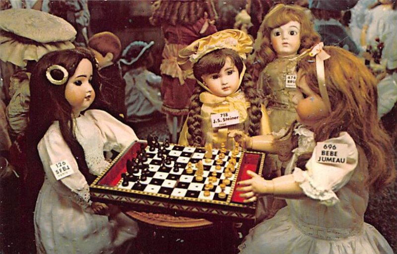 French bisque dolls, chess game Sioux Falls, South Dakota, USA Toy, Doll Unused 
