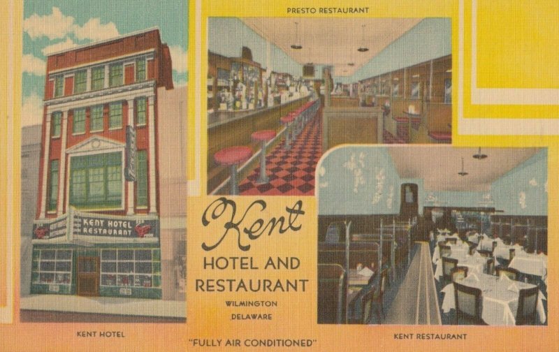 WILMINGTON, Delaware, 1930s-40s ; Kent Hotel & Restaurant