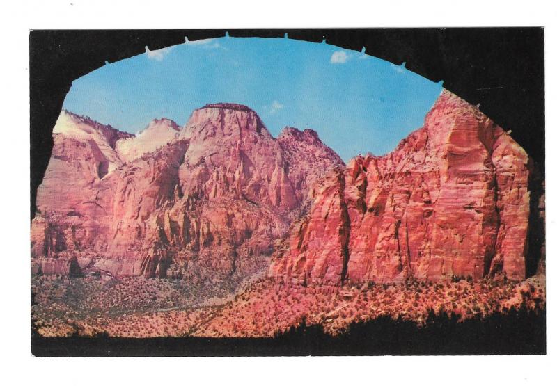 Zion National Park Gallery in Tunnel Utah Vintage Mike Roberts Postcard