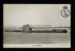 na7203 - Royal Navy Submarine - HMS Taciturn - postcard