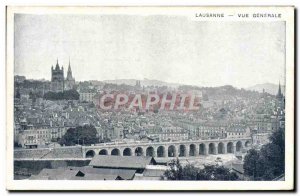 Old Postcard Lausanne Vue Generale