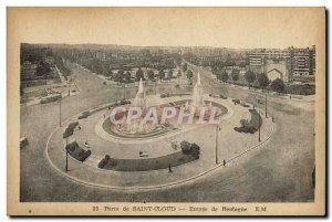 Postcard Old Porte de Saint Cloud Entree de Boulogne Paris