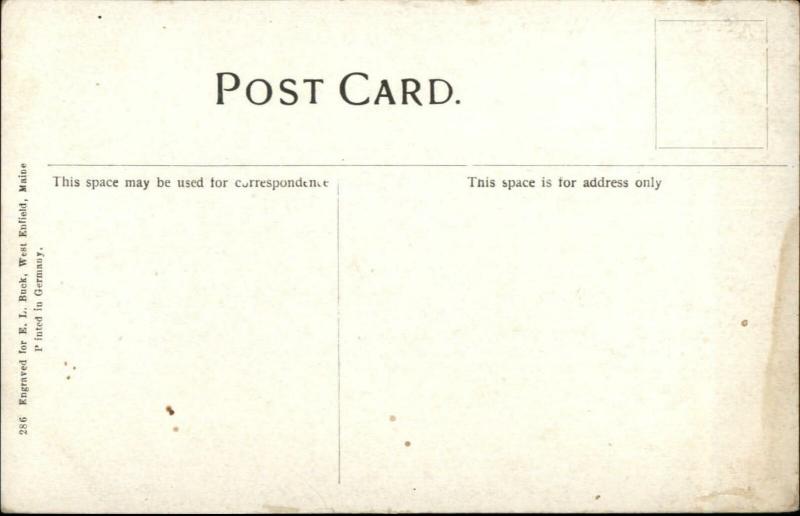 West Enfield ME Main St. c1910 Postcard