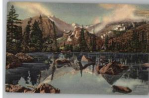 Linen Postcard~Bear Lake & Glacier Gorge~Colorado/CO