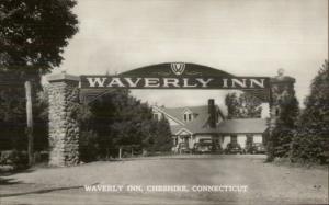 Cheshire CT Waverley Inn Real Photo Postcard