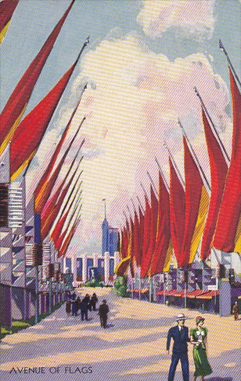 Avenue Of Flags Century Of Progress 1933 Chicago