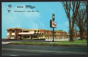 New York UTICA TraveLodge 1700 Genesee Street Routes 5 & 12 older cars - Chrome