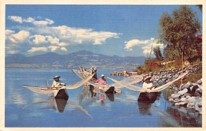 Pan American World Airways Native Fishermen, Lake Patzcuaro, Mexico Unused 