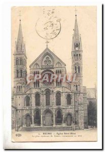 Reims Old Postcard Church of Saint Remi of Reims The oldest began in 1041