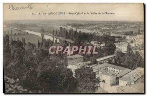 Old Postcard Angouleme Saint Cybard and the valley of the Charente