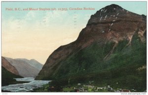 Mount Stephen (Alt. 10,523), Candian Rockies, Field, British Columbia, Canada...