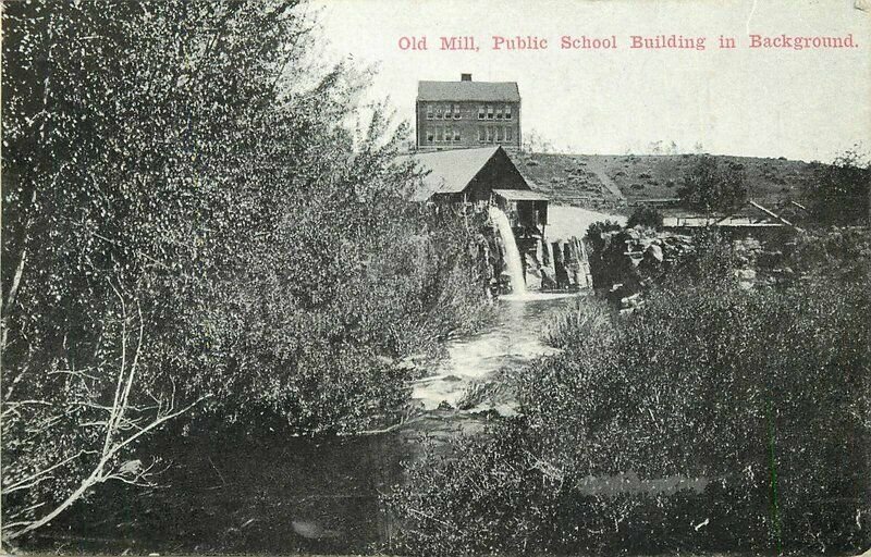 1916 Susanville California Old Mill Public School Zim Postcard 20-10043 